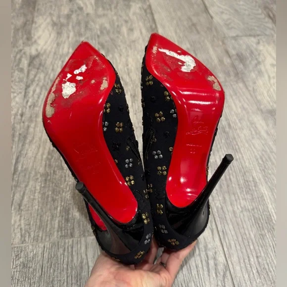 Christian Louboutin black So Kate jacquard booties - Picture 12 of 16